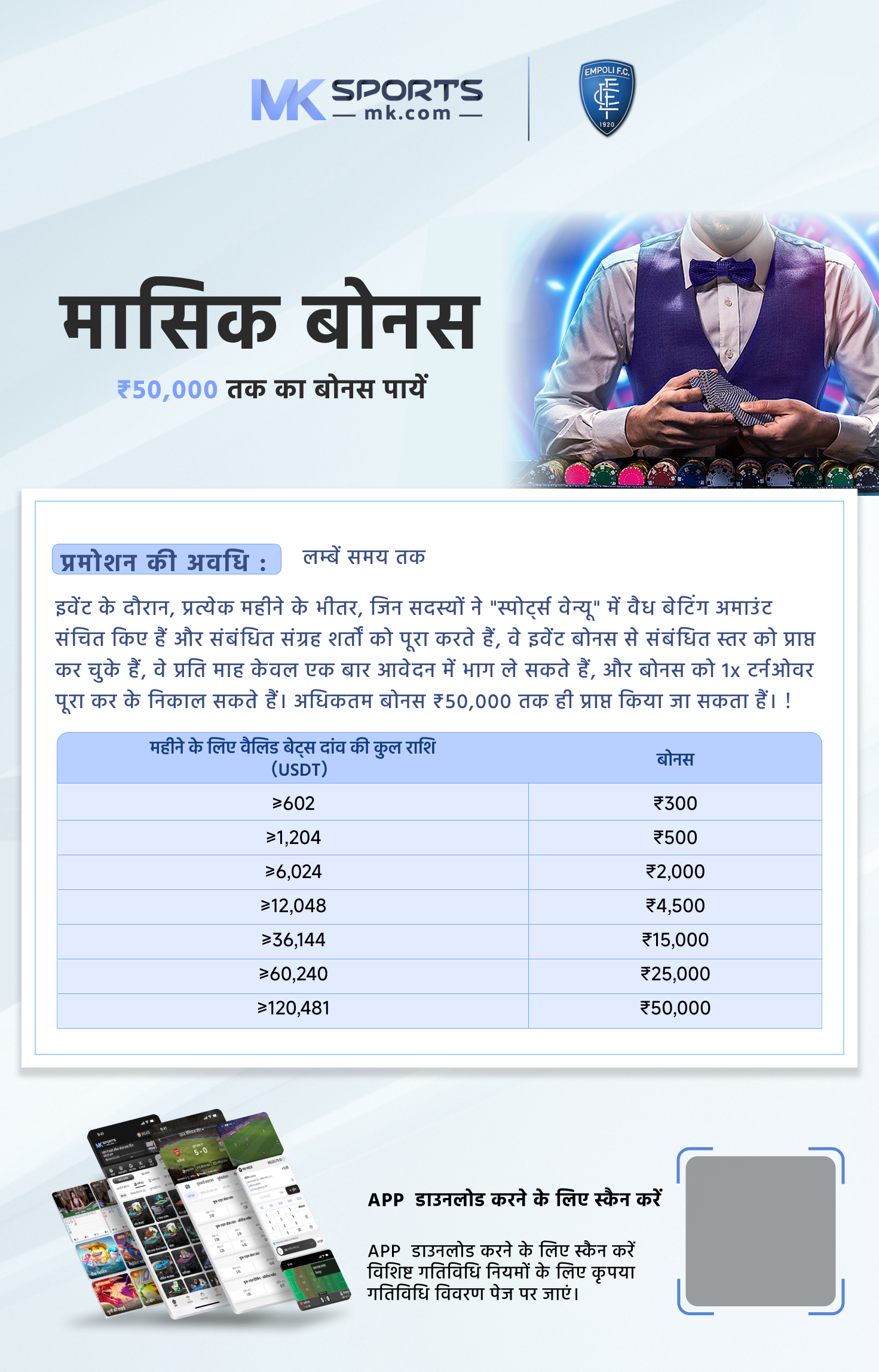 3 card poker payout chart